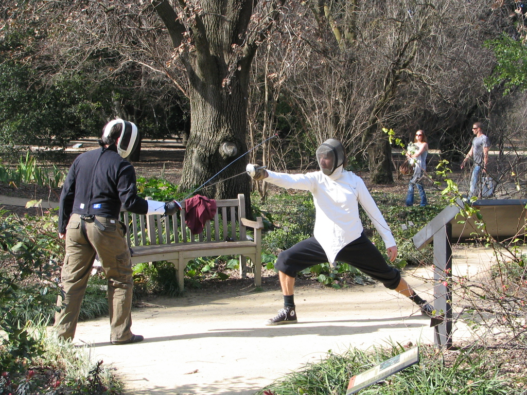 Photo of people fencing