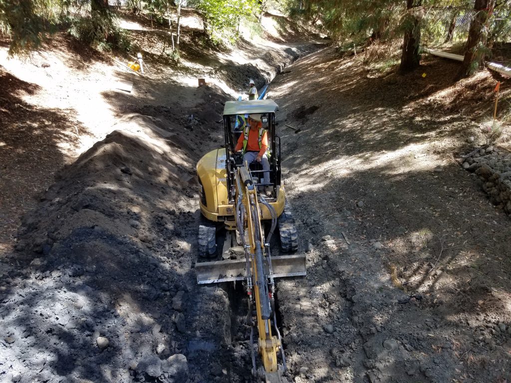 Underground pipe installation