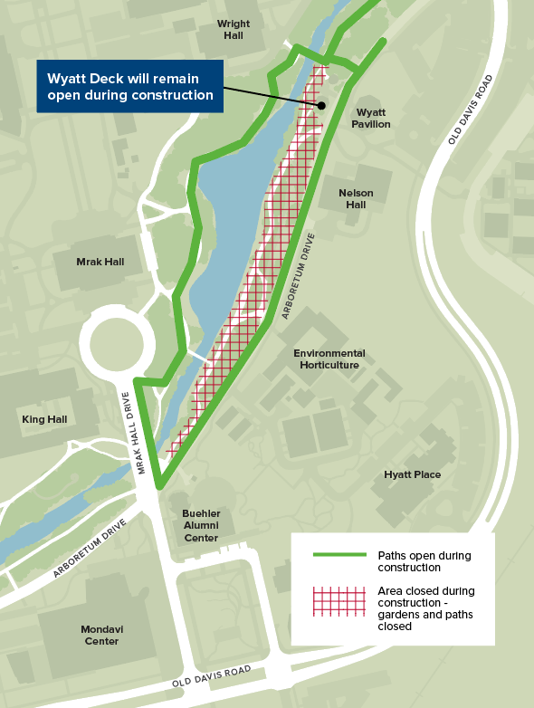 MWB garden pathway detour map