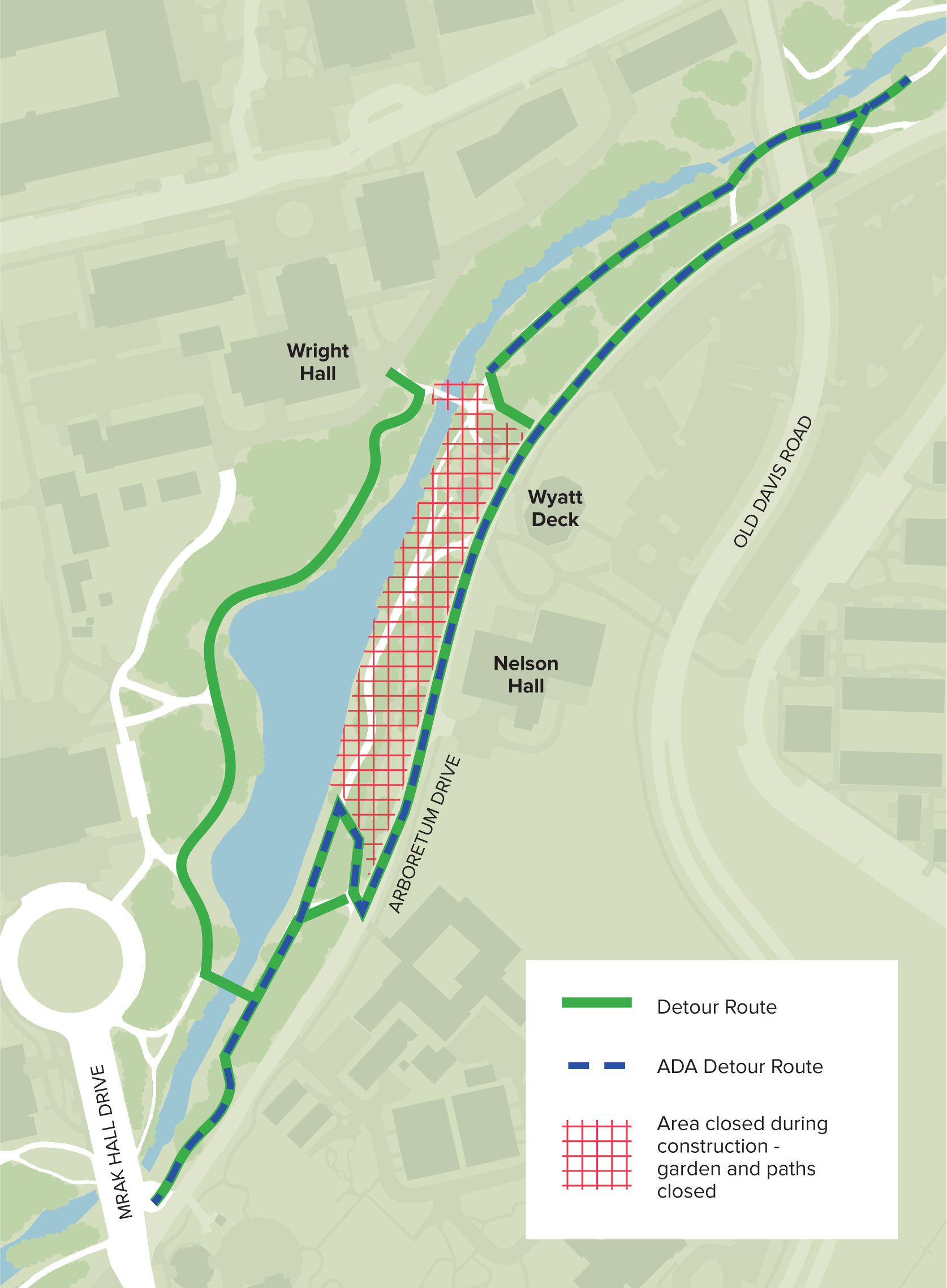Wyatt Deck detour map