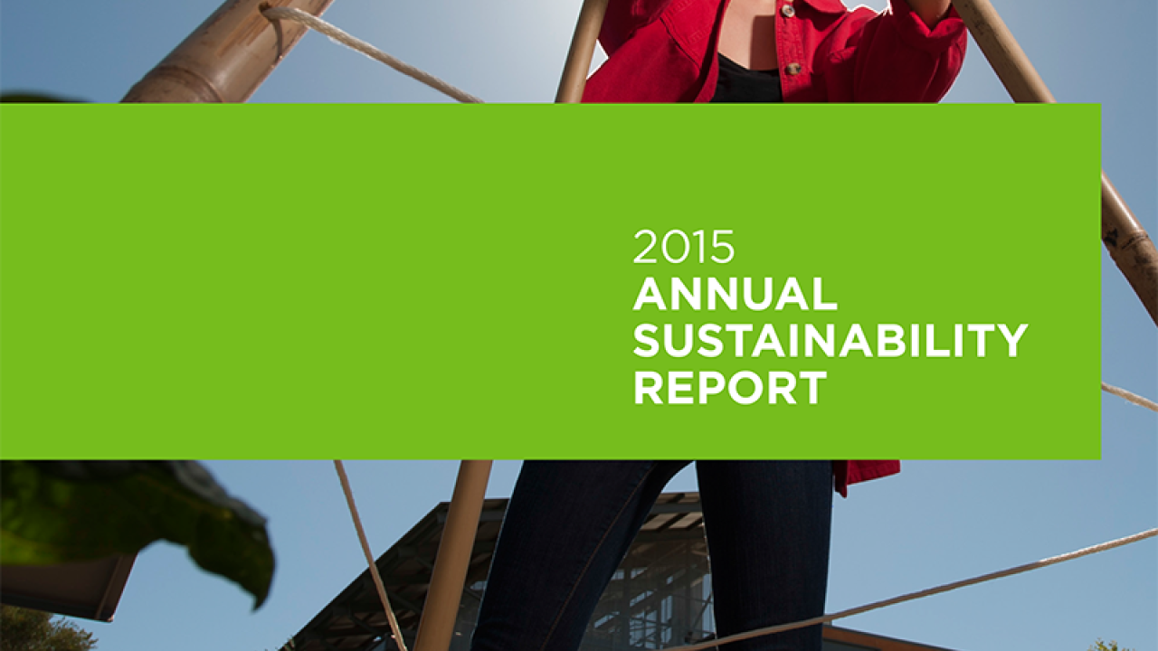 2015 UC Davis Annual Sustainability Report