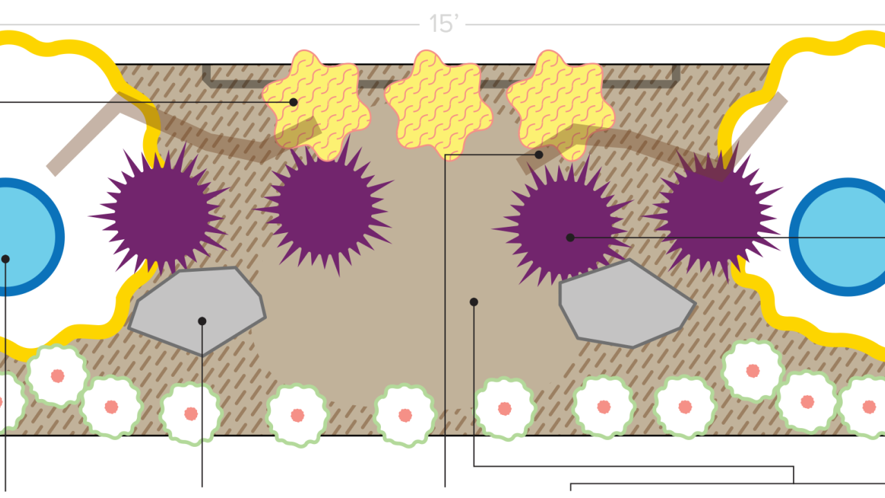 Image of pollinator planting plan design.