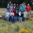 Volunteers and staff