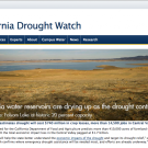 screenshot of drought website