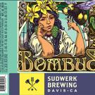 Image of Bombus beer label creating by Sudwerk in honor of the yellow-faced bumble bee and the UC Davis Arboretum and Public Garden.