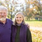 Chris and Christy Dewees in the Arboretum.