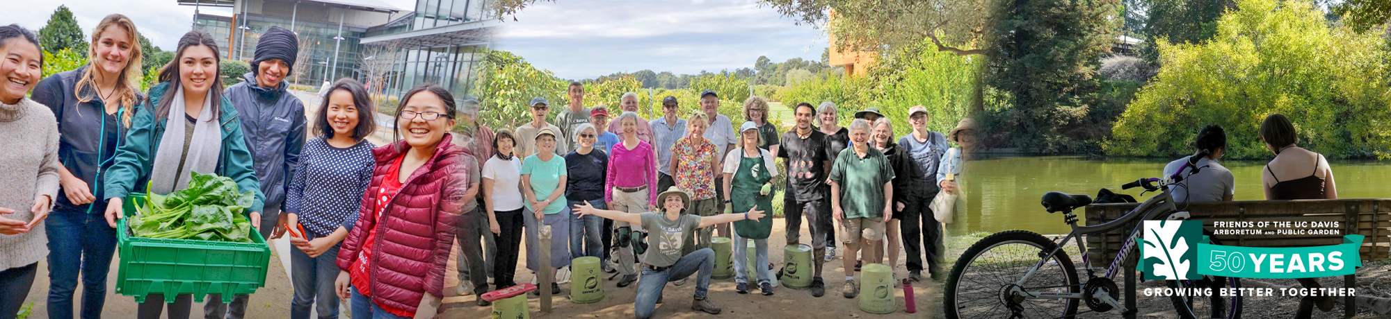 Visitors enjoying the Arboretum